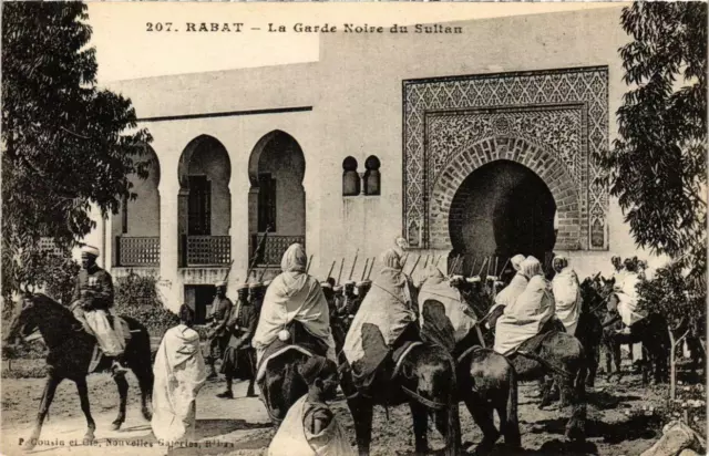 CPA AK RABAT La Garde Noire du Sultan MAROC (688929)