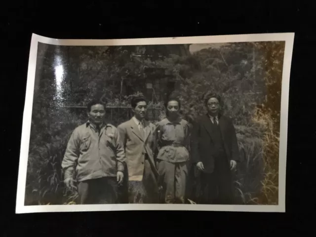 #15922 Japanisch Vintage Foto 1940s / Mann Damen People Landschaft