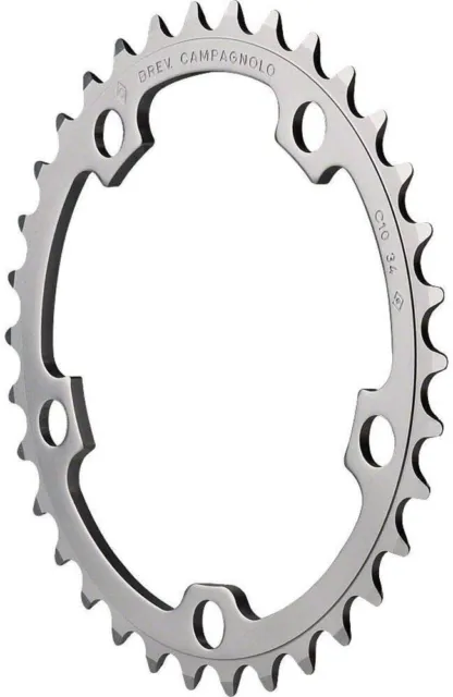 Campagnolo FC-CH134 Chorus / Centaur 10 Speed 5-Arm Chainring In Silver 34T