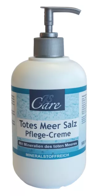 Js Care Totes Meer Salz Pflegecreme 500 ml Pumpflasche