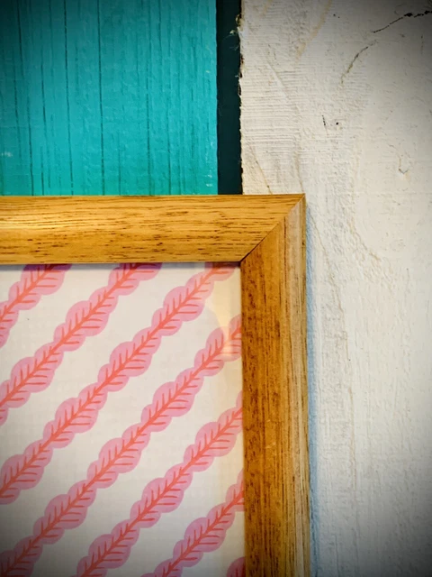 Vintage Mission Arts & Crafts Solid Oak Wood Picture Frame 5x7 Nice Wood Grain