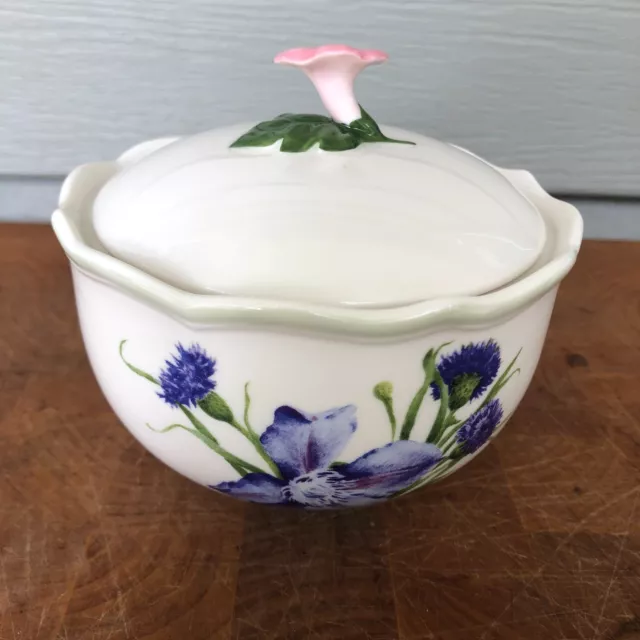 Lenox American by Design "Floral Meadow" Pattern Sugar Bowl - Dragonfly Accent 3