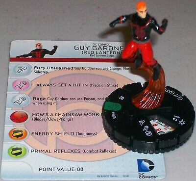 Guy Gardner (Rouge Lanterne Corps ) 030B Guerre De Clair Dc Heroclix