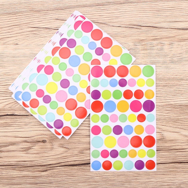 36 blätter etikett aufkleber farbe kreis etiketten geschenk runde aufkleber