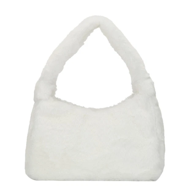 Portafoglio con monete donna inverno pelliccia borsa a mano peluche spalla borse avambraccio donna