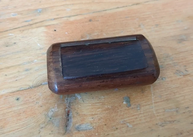 Ancienne Tabatière Boite a Priser en Bois