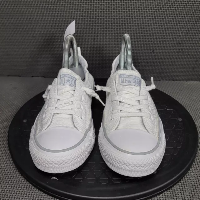 Converse Chuck Taylor Shoreline Shoes Womens Sz 7 White Gray Canvas Sneaker 2
