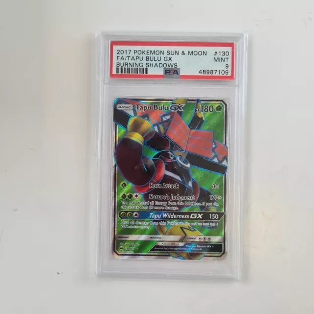 Tapu Bulu GX 130/147 Ultra Rare Full Art Sun & Moon Burning Shadows PSA 9 Graded