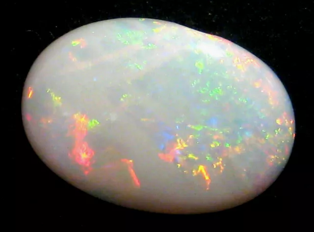 Natural Australian Coober Pedy Opal Solid Cut Stone Bright Multicolours 2.7ct