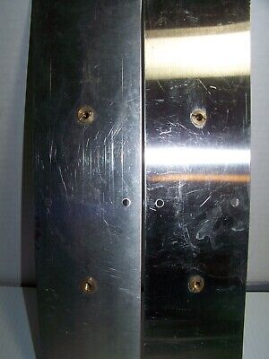 Pair of Commercial Stainless Steel Door Pulls W/Plate 3.5" X 15" 2