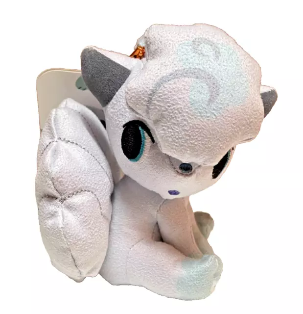 Pokemon Center 2018 Pokemon Time Alolan Vulpix Goupix D'alola Plush Keychain