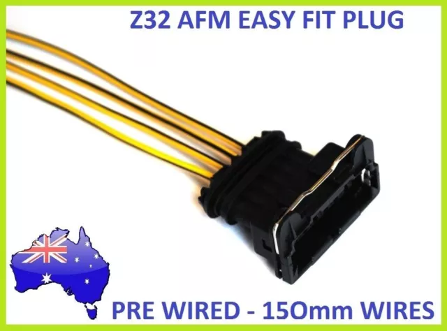 Z32 AFM Air Flow Meter Plug - PRE WIRED - for MAF UPGRADE POWER FC, NISTUNE Z32 AFM Air Flow Meter Plug - PRE WIRED - for MAF UPGRADE POWER FC, NISTUNE