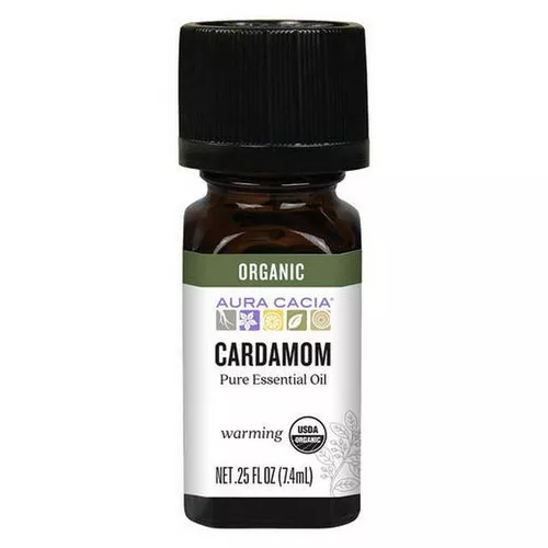 Aceite Esencial Orgánico Cardamomo .739ml Por Aura Cacia