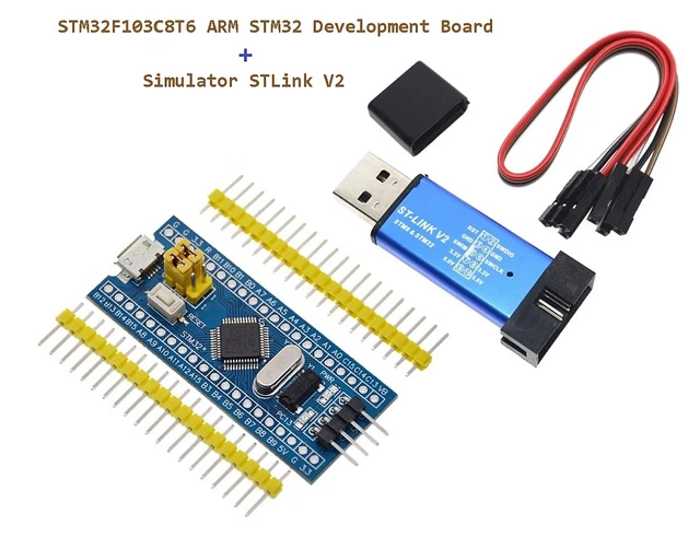 STM32F103C8T6 ARM STM32 Development Board + Simulator STLink V2