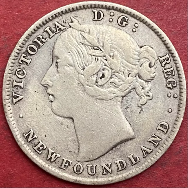 1894 Newfoundland 20 Cents Obverse 1 - F/VF - Lot#7142