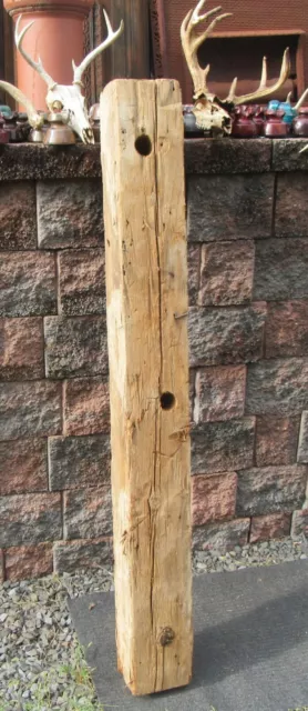 Antique Architecture Wood Barn Beam Post Hayloft Ladder Side Rail Mantel