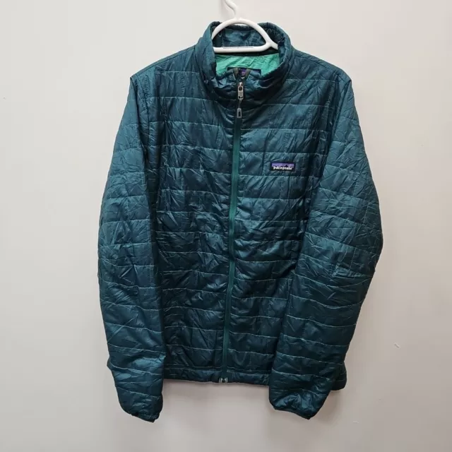 PATAGONIA NANO PUFF Jacket Womens Large Belay Blue Insulated Puffer  Lightweight £59.99 - PicClick UK