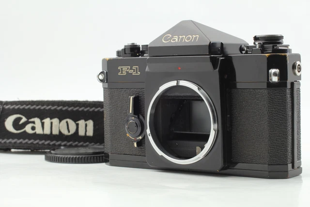 Tested! [Near MINT/Strap] Canon F-1 Black 35mm SLR Film Camera Body From JAPAN