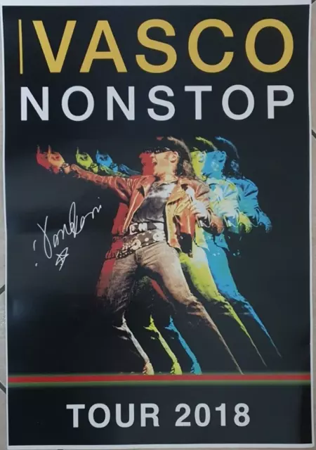Poster (Pubblicitario di qualcosa?) VASCO ROSSI tour 2018 Misure 33 x 48,5
