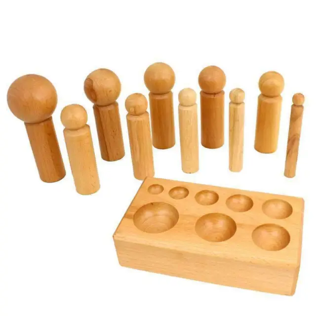 Large Wooden Dapping Set 10 Punches 17Mm - 60Mm Doming Wood Punch Tool Jewellery
