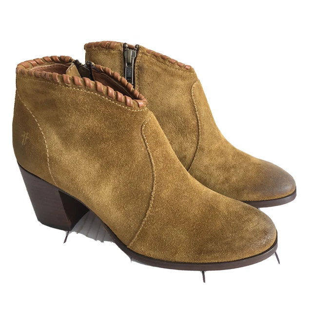 Frye nora whipstitch clearance suede bootie