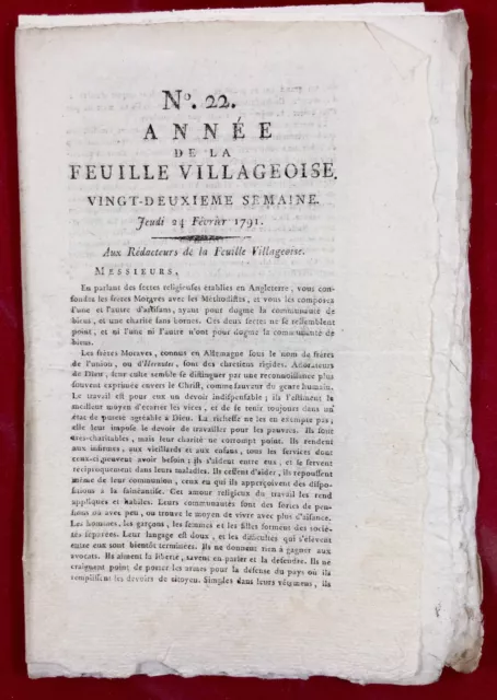 Tréguier IN 1791 Valvole San Pol Bretagna Crosne Patroni Rivoluzione Francese