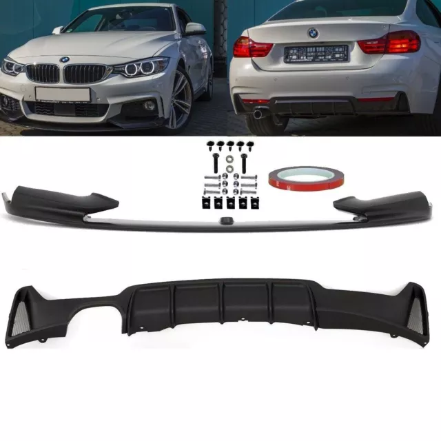 Sport-Performance Spoiler + Diffusor passend für BMW 4er F32 F33 F36 mit M-Paket