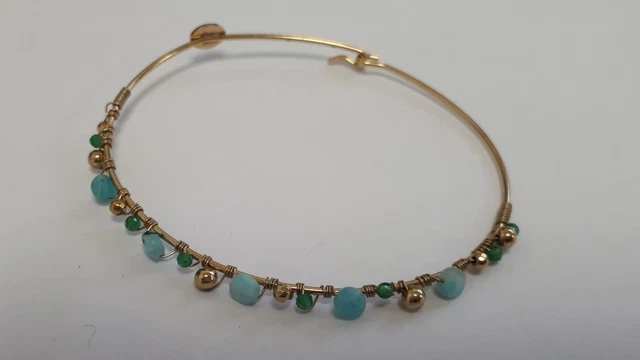 Bracelet Jonc Furla Italie - Acier Doré Et Résine - Style Sphère - Neuf Sans Emballage - Bijou Femme
