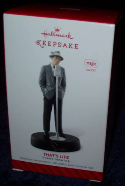 New 2014 Hallmark That's Life FRANK SINATRA Keepsake MAGIC Ornament with Sound