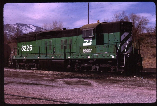 Original Railroad Slide - BN Burlington Northern 6226 Denver CO 3-9-1985