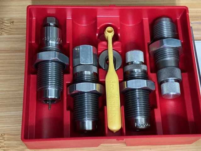 Lee's Reloading 90447 380 ACP Carbide 4-Die Deluxe Set