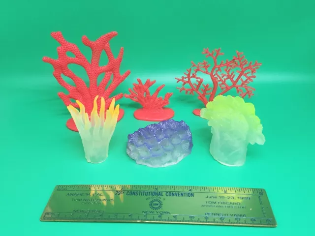 Coral Reef & Ocean Sea Plant Life Toy Mini Figure Lot Plastic Fish Tank Aquarium