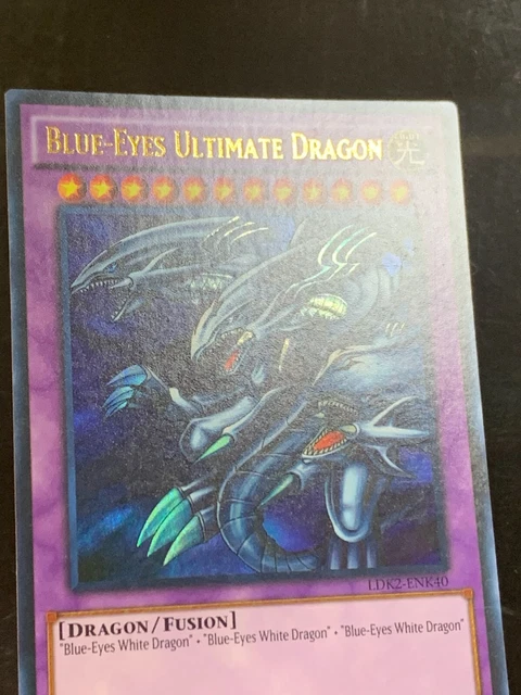YuGiOh – Blue-Eyes Ultimate Dragon Ultra Rare – LDK2-ENK40 – Édition Limitée – Carte Dragon Fusion – Deckboosters