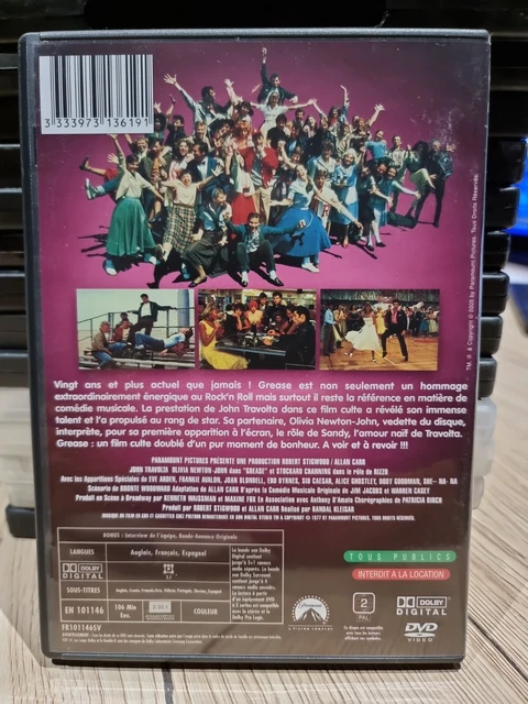 DVD - GREASE - John Travolta/Olivia Newton-John 2