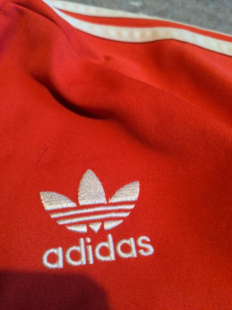 Adidas Originals Trefoil Tracksuit Top Jacket Girls Age 13-14 Red Top Large 3