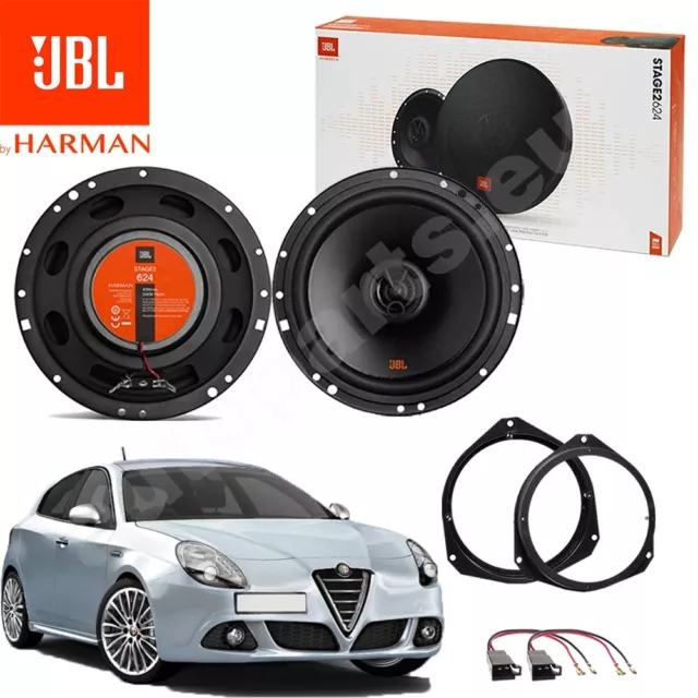 Set 2 Haut Parleur Haut-Parleurs JBL Avant Stage2 624 pour Alfa Romeo Giulietta