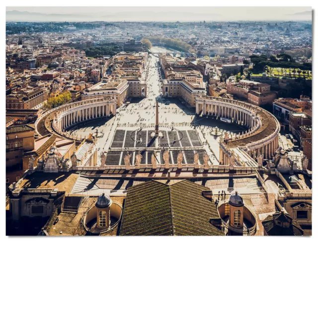 Wandbild Petersplatz Rom Italien. Ein großartiges Bild für Individualisten