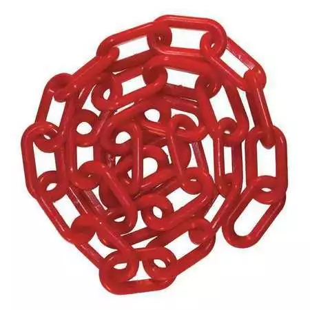 Mr. Chain 51005-100 2" X 100 Ft. Heavy Duty Plastic Chain, Red