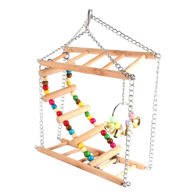 Parrot Small Swing Gabbie per Uccellini Giocattoli Uccellini Giocattoli Uccellini Ponte Oscillante