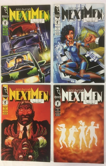 DARK HORSE Comics JOHN BYRNE'S NEXT MEN Lies #1-4 Complete Series Set 1994 VF/NM