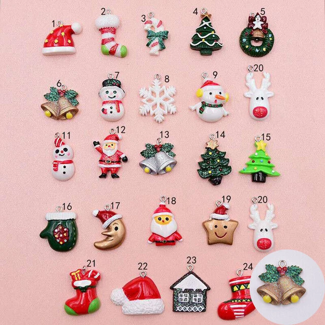 Chri tma  Snowman Art Supply Flatback Cabochon Craft DIY Decoration New 5pc