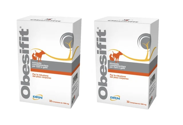 2 SCATOLE DRN OBESIFIT - CANI E GATTI -2 SCATOLE DA 32 Compresse CADAUNA-OFFERTA