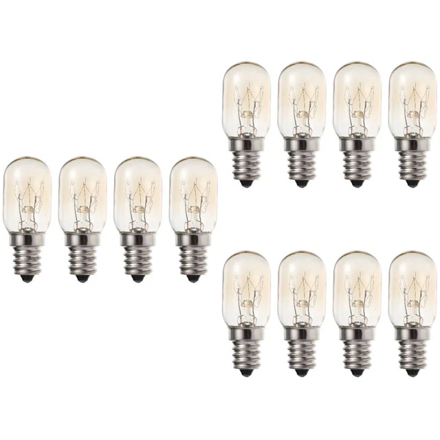4 pz lampadina frigorifero vetro ceramico trasparente