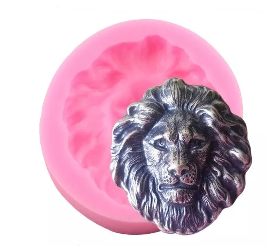 Lion face Silicone Mould for Sugar Craft, Fondant, Cake Decorating ,Baking