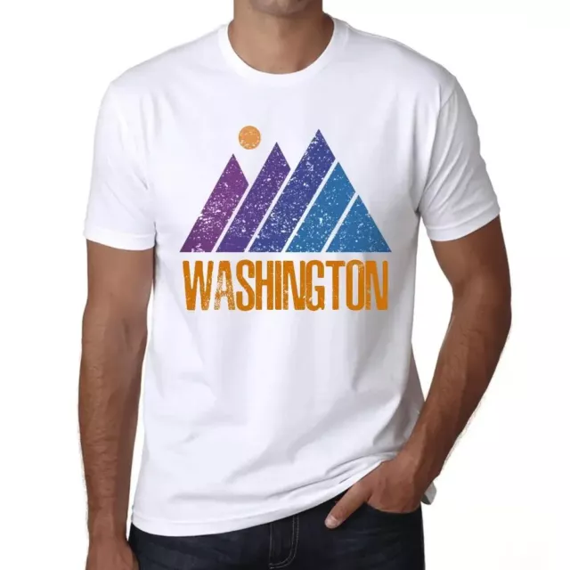 Uomo Maglietta Montagna Washington – Mountain Washington – T-shirt Stampa