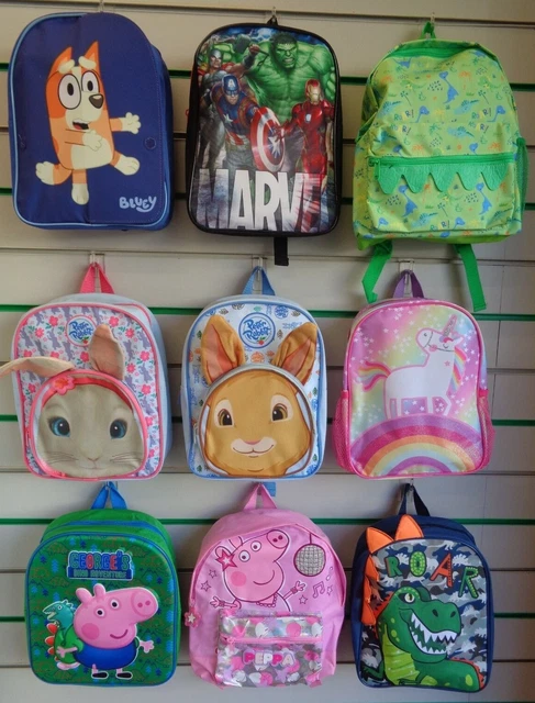KINDERRUCKSACK: BLUEY, PEPPA Pig, Avengers, Peter Rabbit, Einhorn ...
