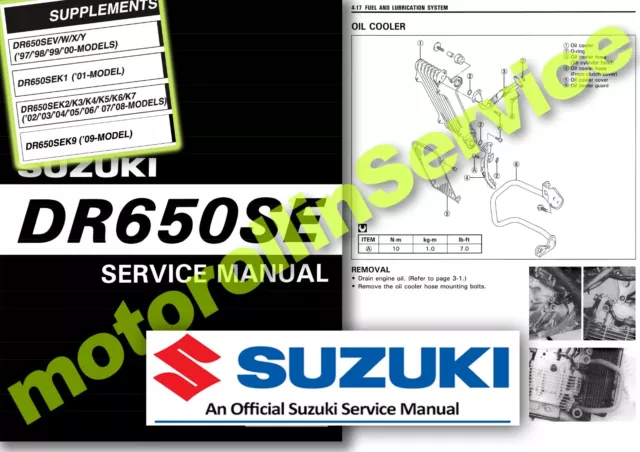 Suzuki DR650SE Service Manual - 1996 to 2009 - Workshop - Shop Manual DR 650 SE