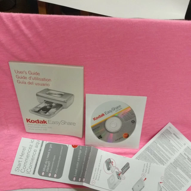 Getting Started Guide Kodak Easy Share Photo Printer 500 PP500 w/ Software Disc