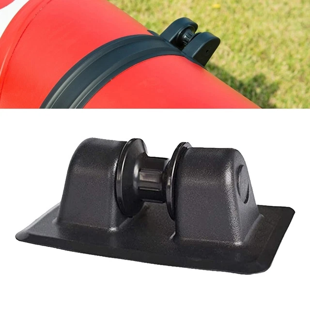 Lot De 2 Sangles D'apprivoisement / Support Tige Pour Bateau - Attache Pont Connecteur Pêche Marine - Couleur Noir - Neuf
