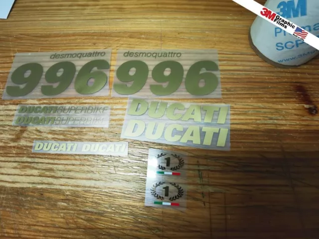 Ducati 996 desmoquattro decal set vinyl adesivi autocollants ステッ